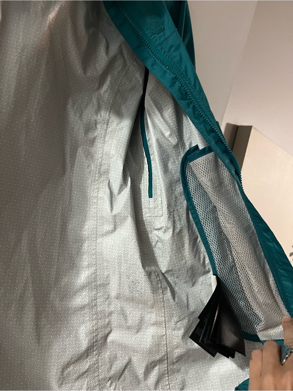 Marmot Dark Teal Hooded Shell Jacket - Picture 12 of 12